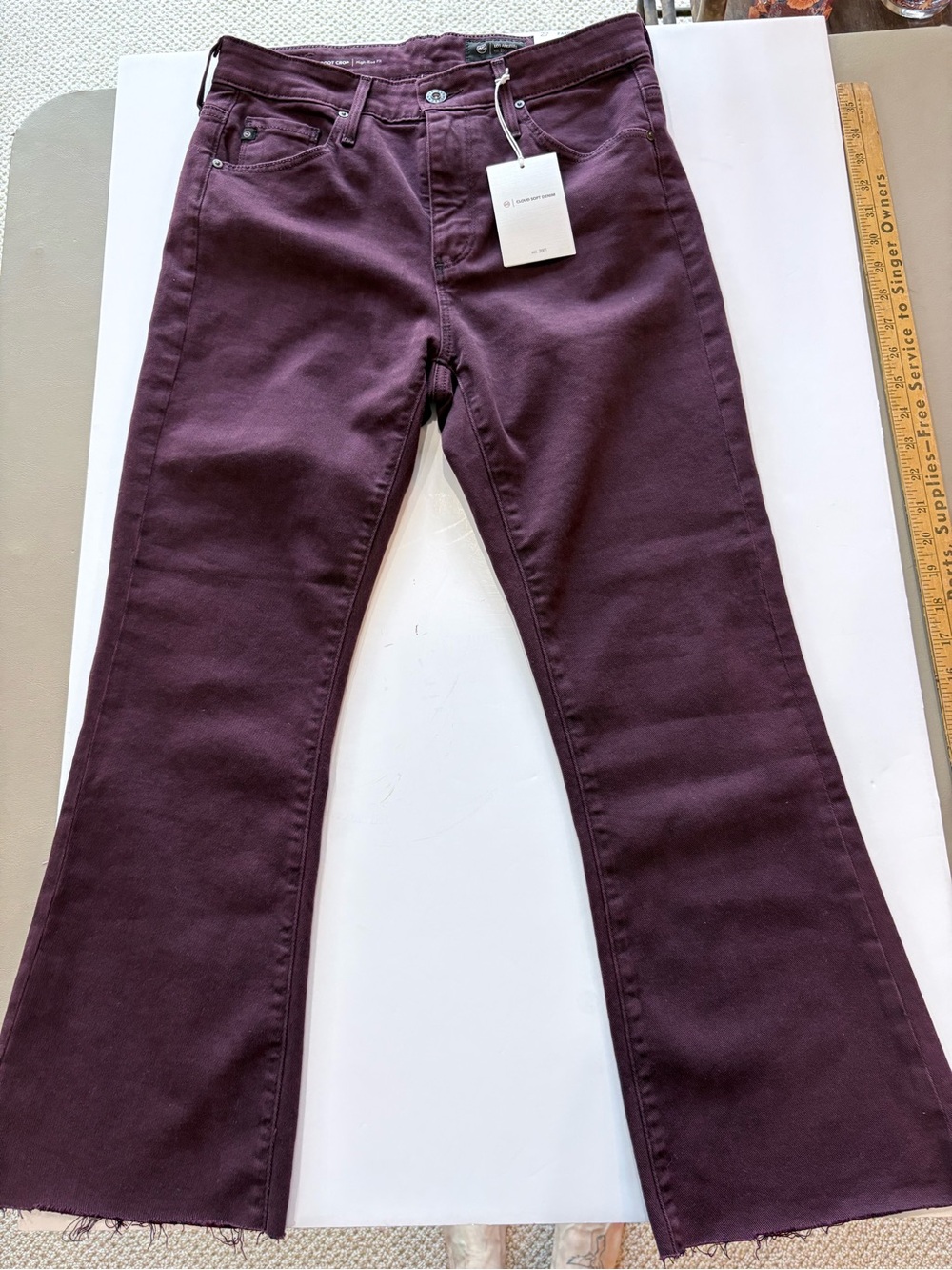 AG Adriano Goldschmied Plum Flare Jeans